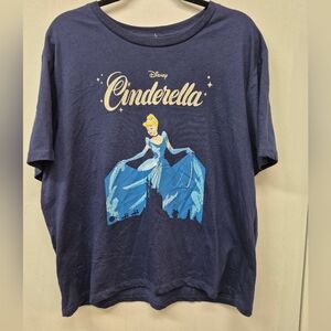 Disney Cinderella Graphic Navy XL T-Shirt